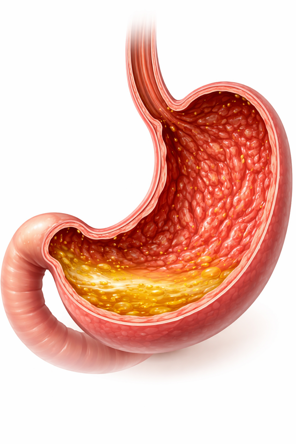inside the stomach